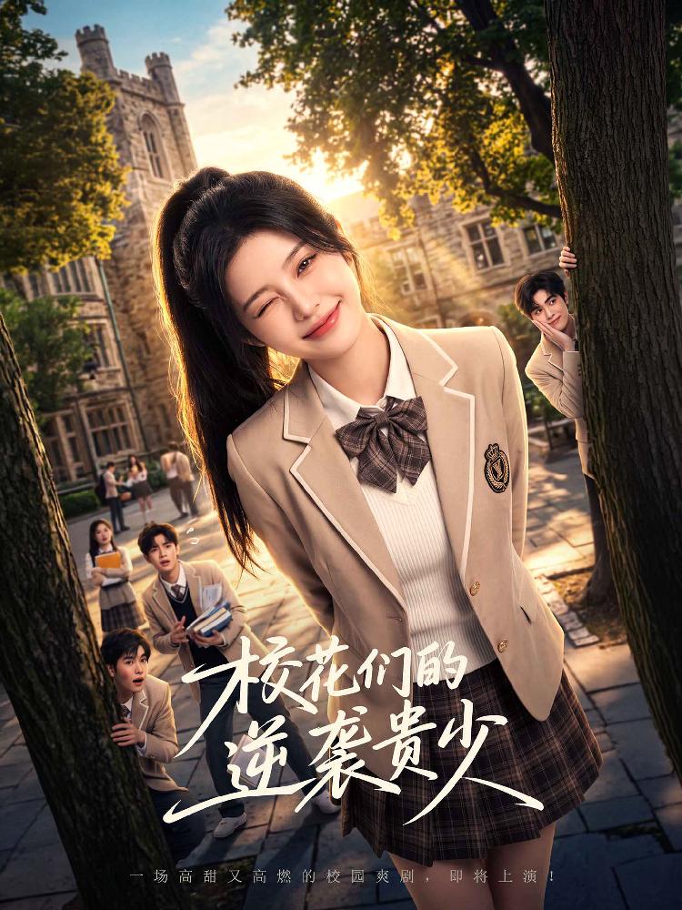 《校花们的逆袭贵少》短剧官方竖版封面
