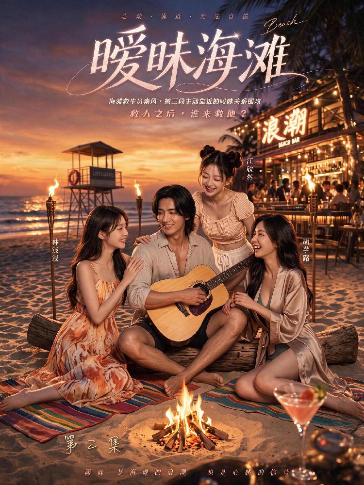 《暧昧海滩》今日更新短剧竖版封面